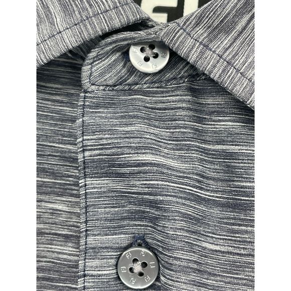 Footjoy Polo Shirt Golf‎ Men Size Large Blue Gray Short Sleeve Furnace Brook - Picture 9 of 10
